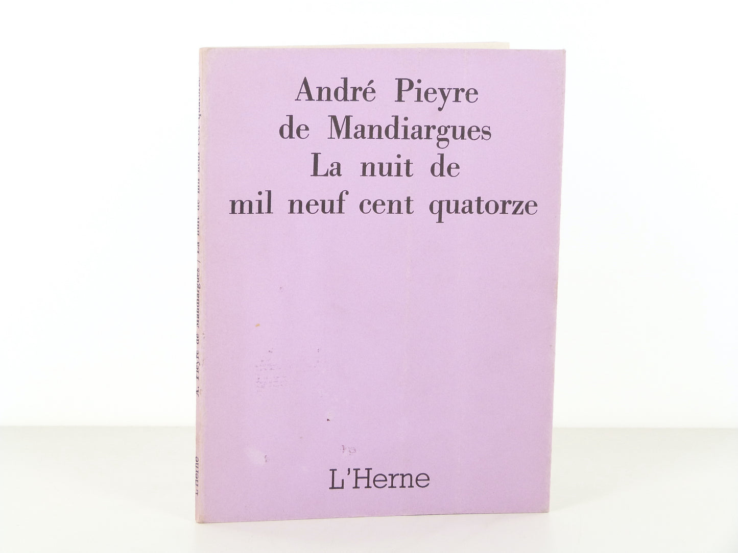 La nuit de mil neuf cent quatorze