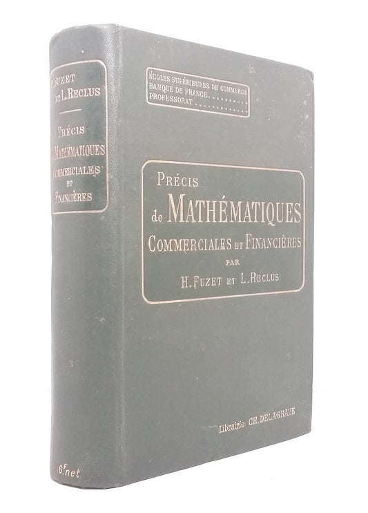 Précis de mathématiques commerciales et financières.