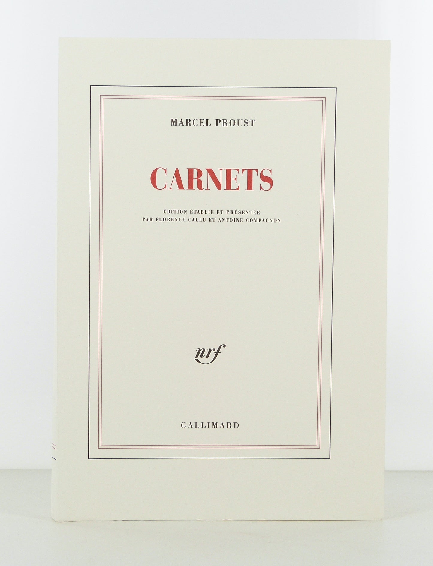 Carnets. Edition établie et présentée par Florence Callu et Antoine Compagnon.