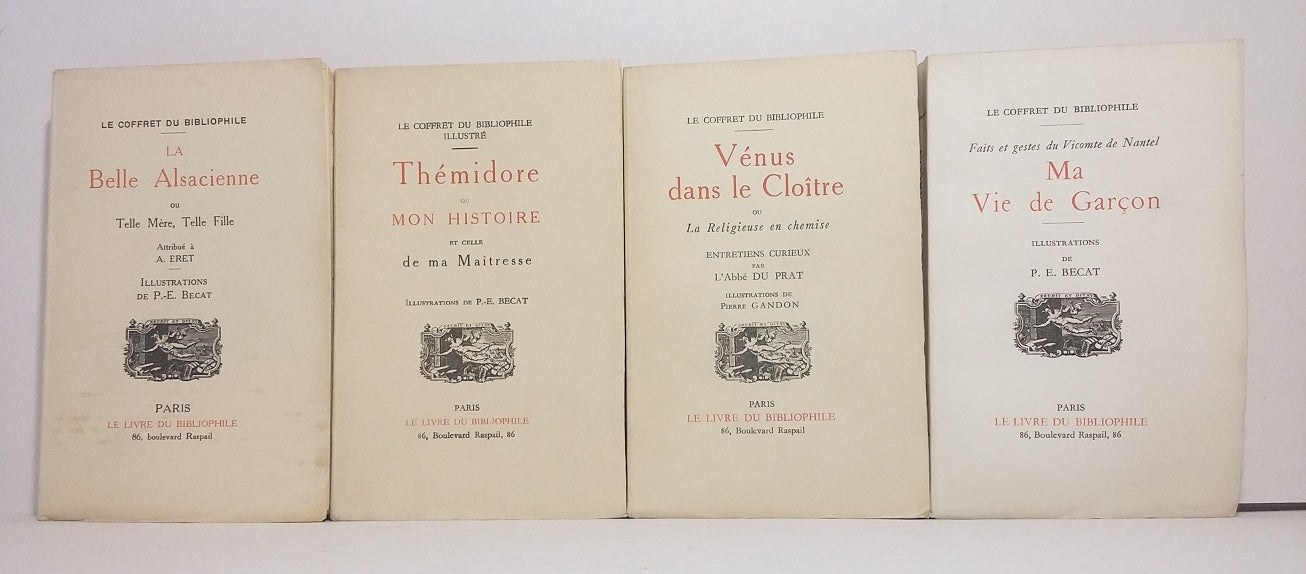 Quatre oeuvres du Coffret du Bibliophile.