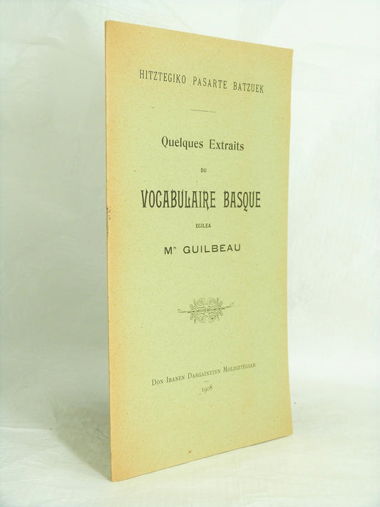 Quelques extraits du vocabulaire basque