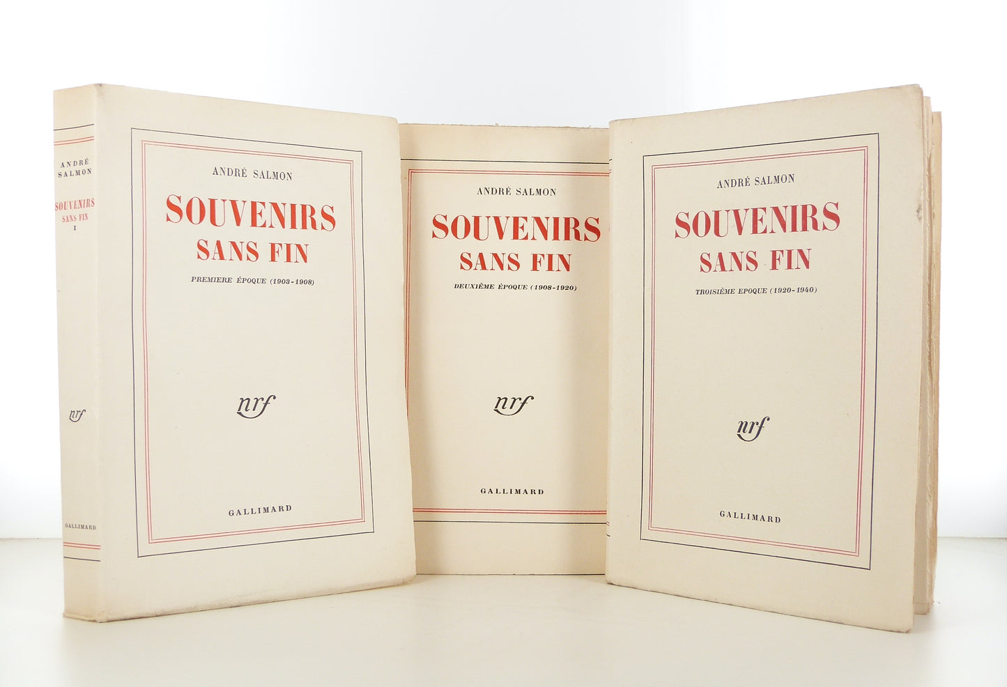 Souvenirs sans fin. 3 tomes.