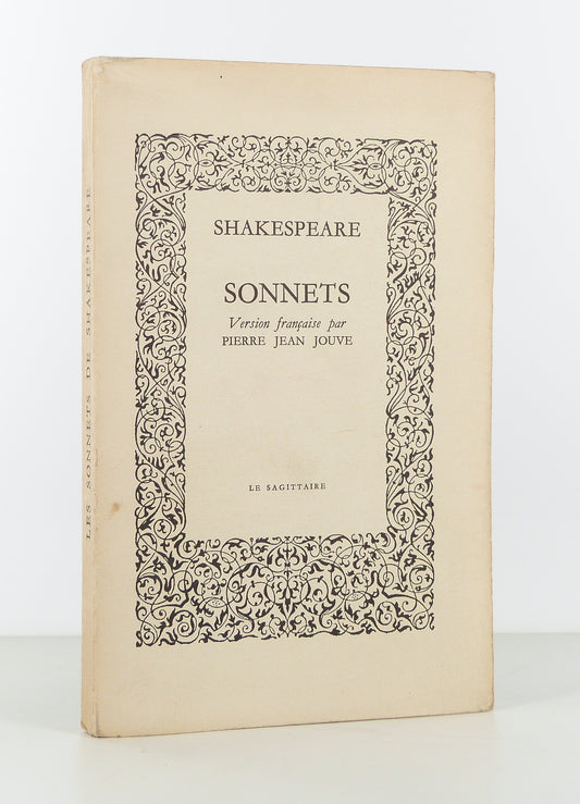 Sonnets. Version française par Pierre Jean Jouve.