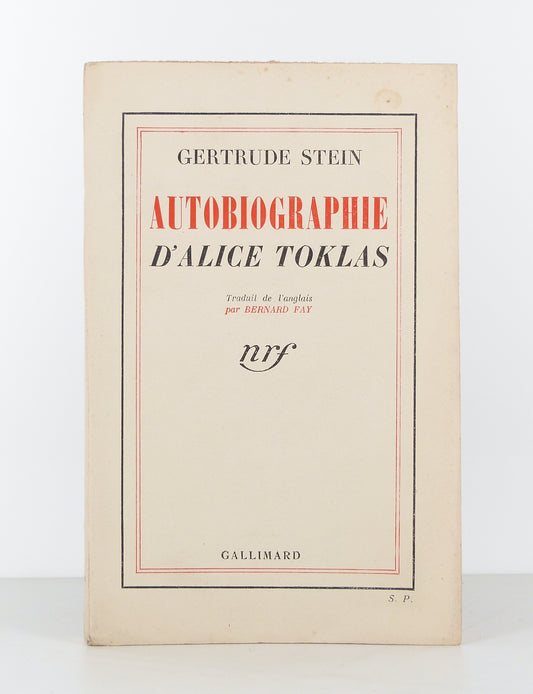 Autobiographie d'Alice Toklas