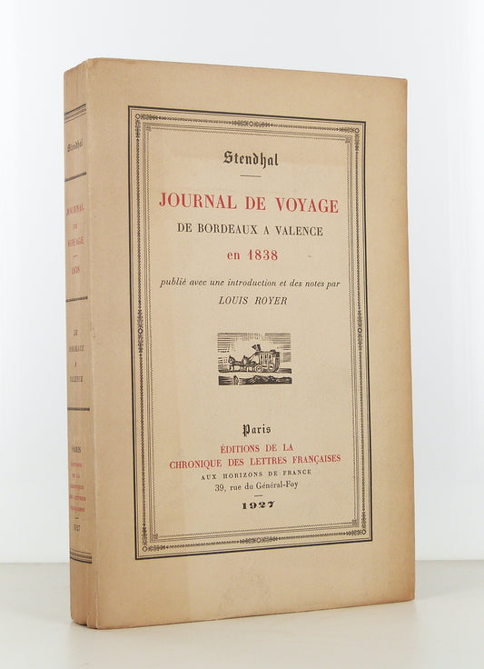 Travelogue from Bordeaux to Valencia in 1838