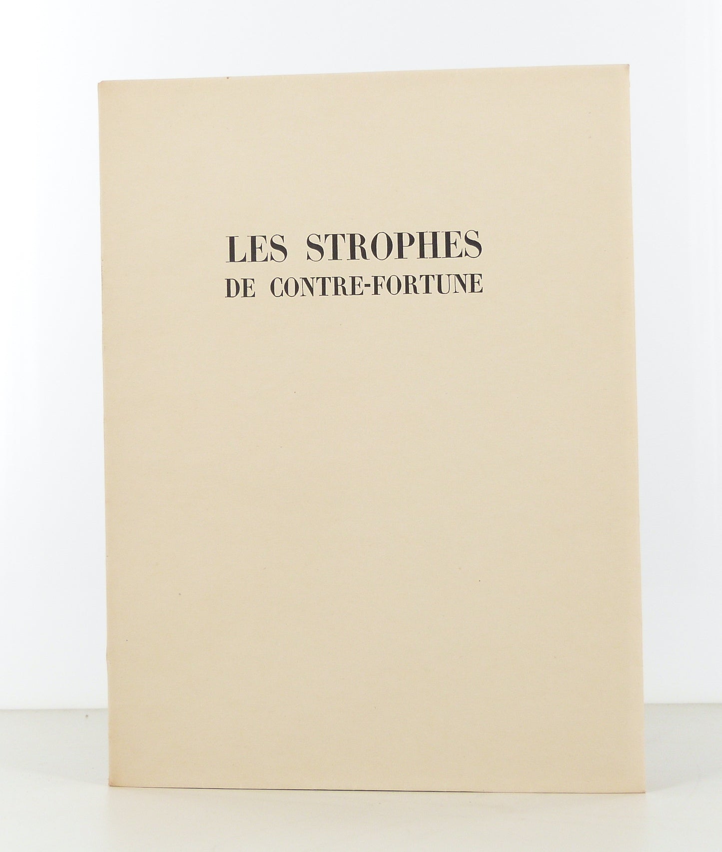 Les Strophes de contre-fortune