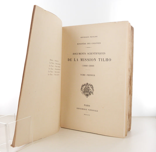 Documents scientifiques de la mission Tilho (1906-1909)