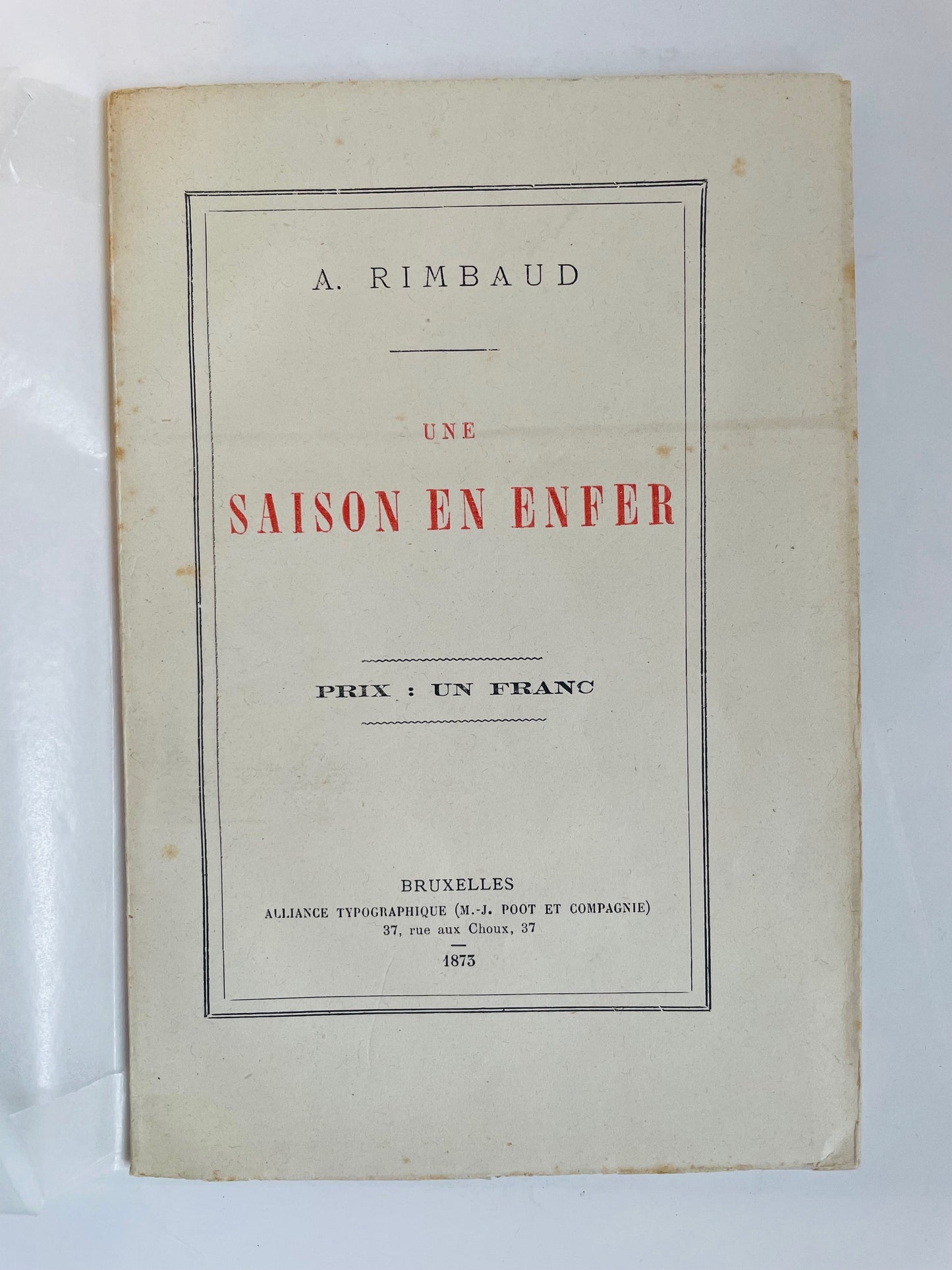 Une Saison en enfer