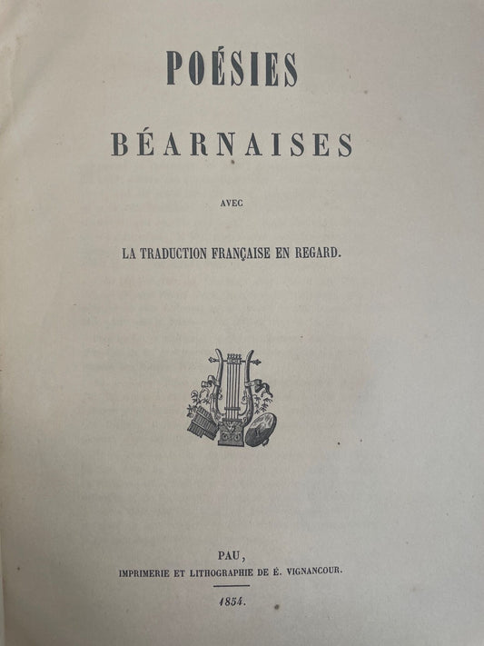 Poésies béarnaises avec traduction française en regard