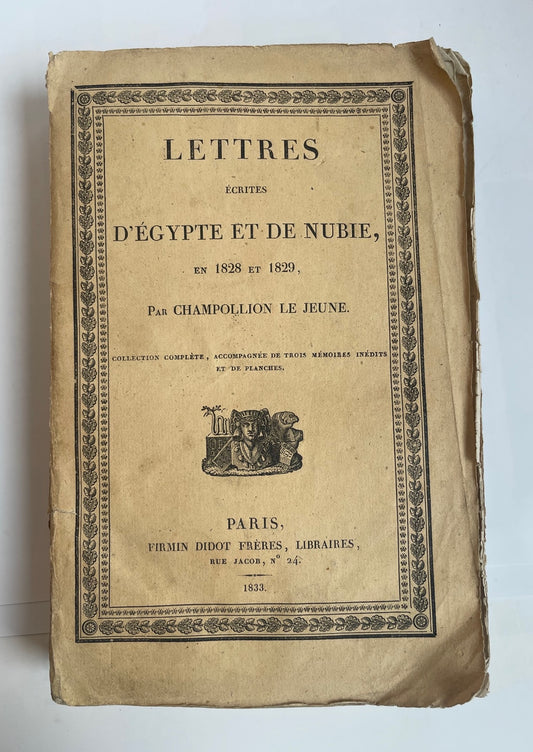 Lettres écrites d'Egypte et de Nubie