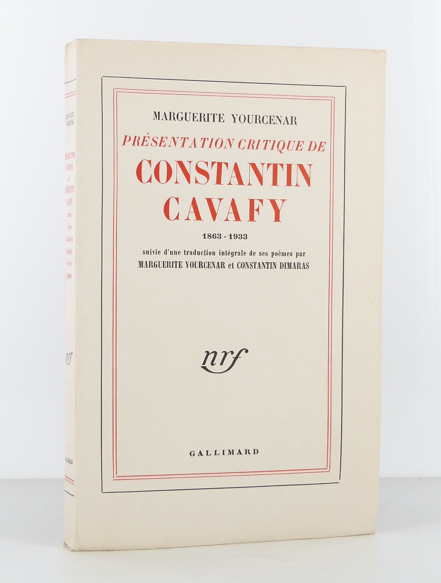 Présentation critique de Constantin Cavafy 1863-1933.