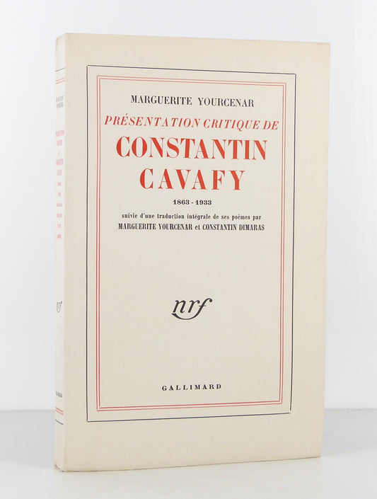 Présentation critique de Constantin Cavafy 1863-1933.