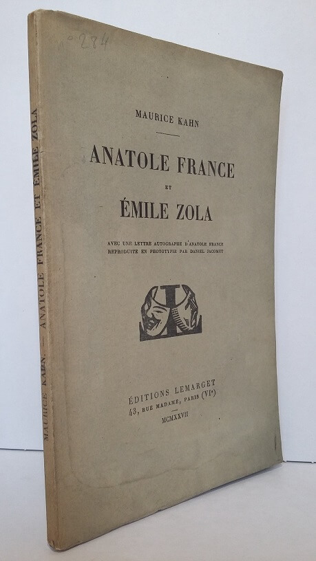 Anatole France et Emile Zola