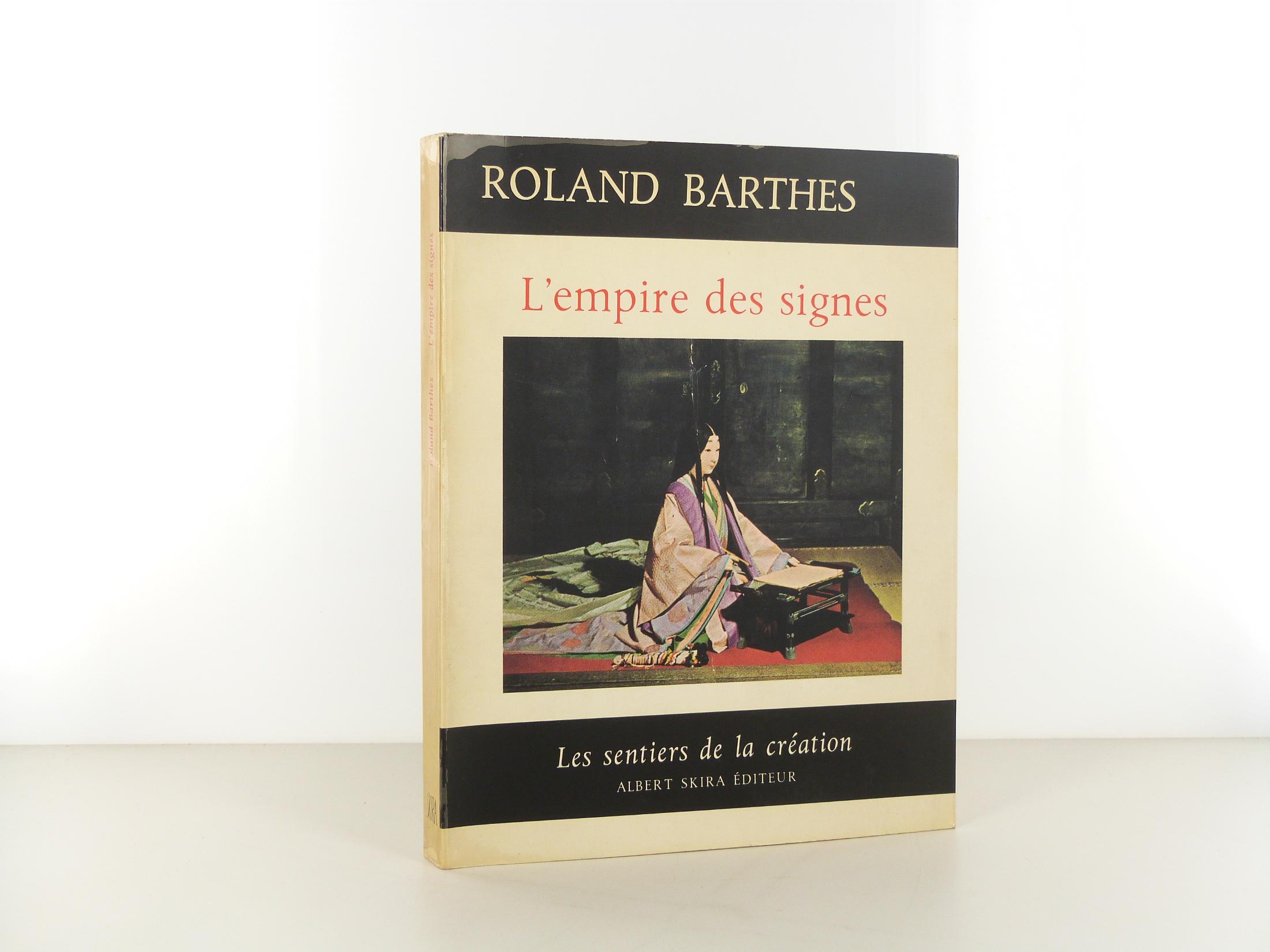 Couverture de l'édition originale de L'empire des signes de Roland Barthes