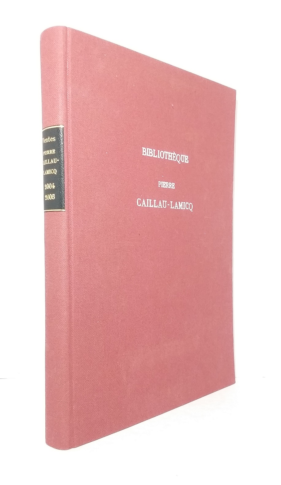 Bibliothèque Pierre Caillau-Lamicq - Catalogue alphabétique des ventes