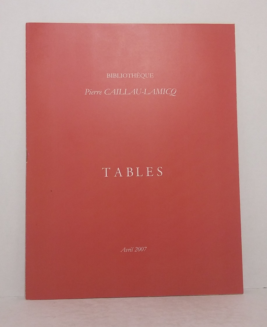 Bibliothèque Pierre Caillau-Lamicq - Catalogue alphabétique des ventes