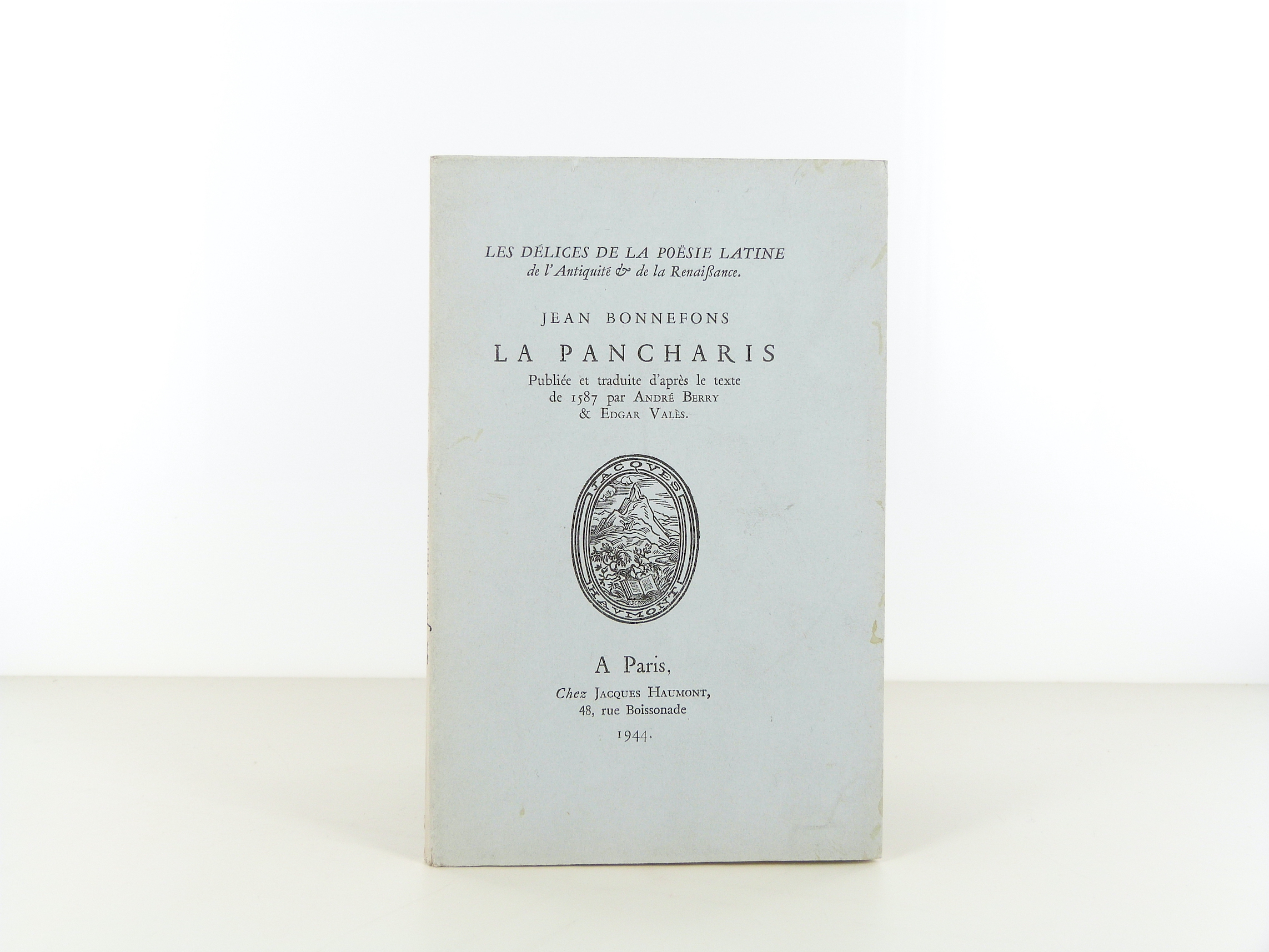 La Pancharis de Jean Bonnefons (1944)