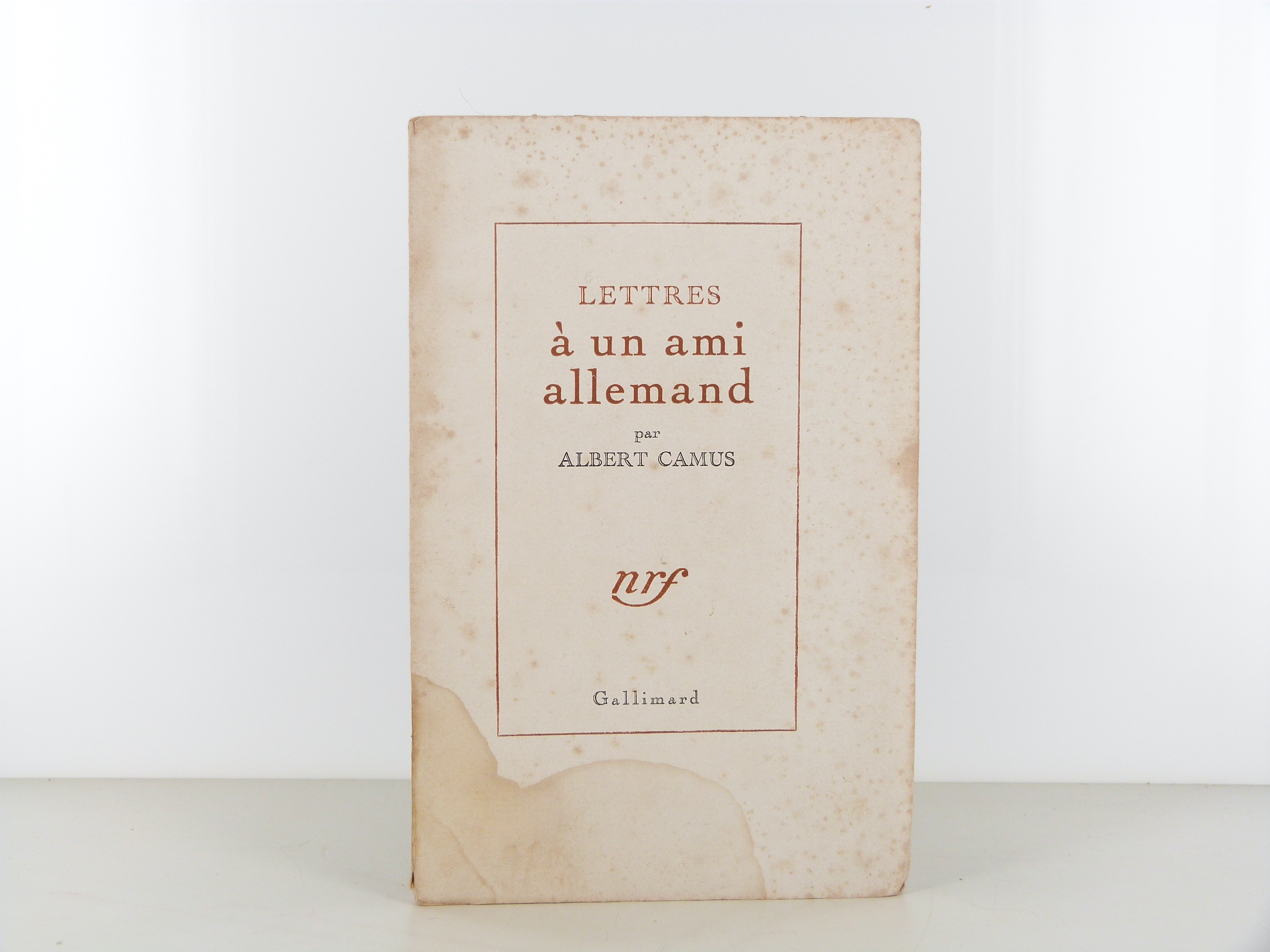 Lettres à un ami allemand