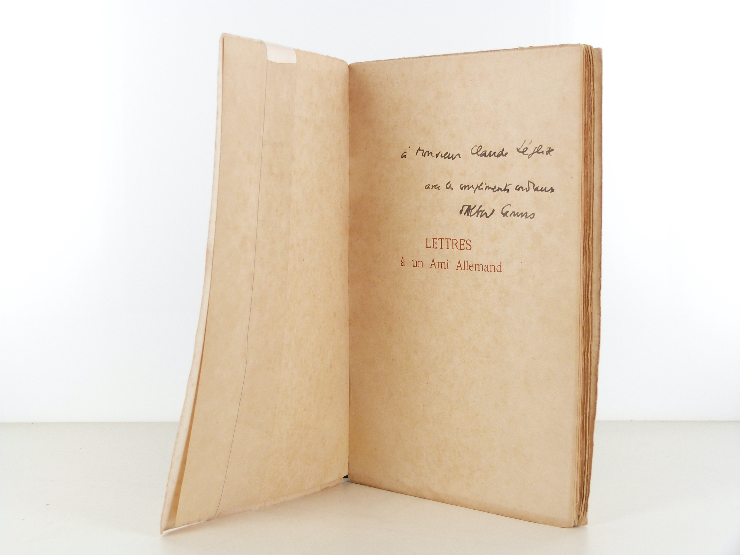 Lettres à un ami allemand