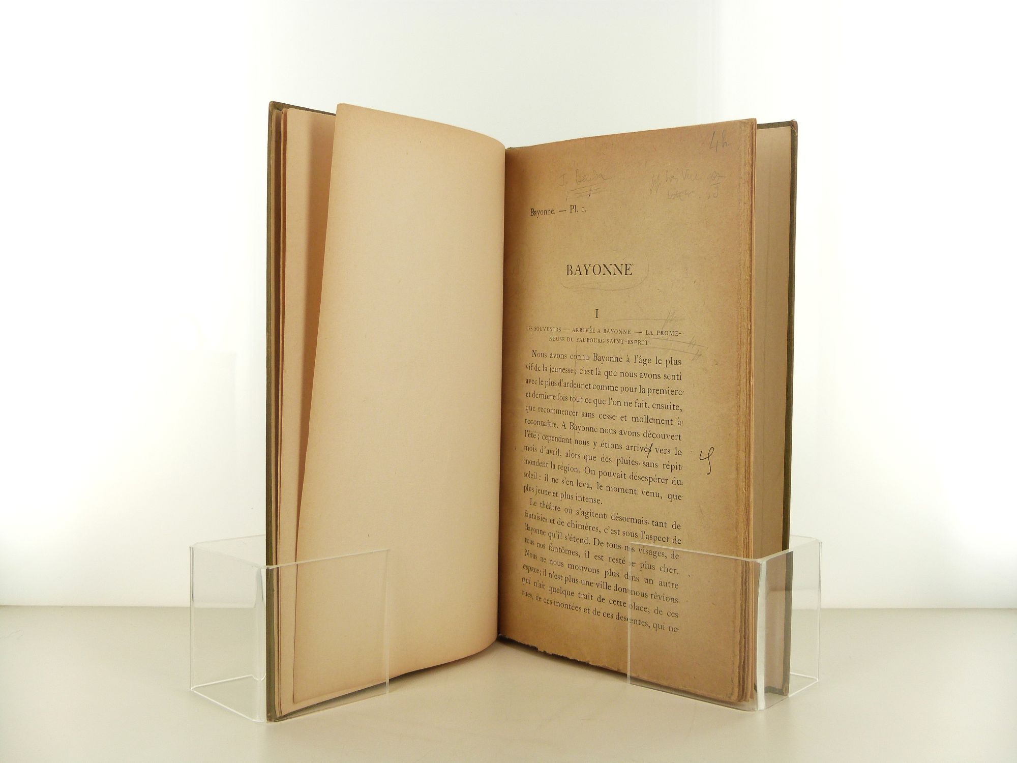 Épreuve d'imprimerie corrigée de Bayonne par Jean Cassou