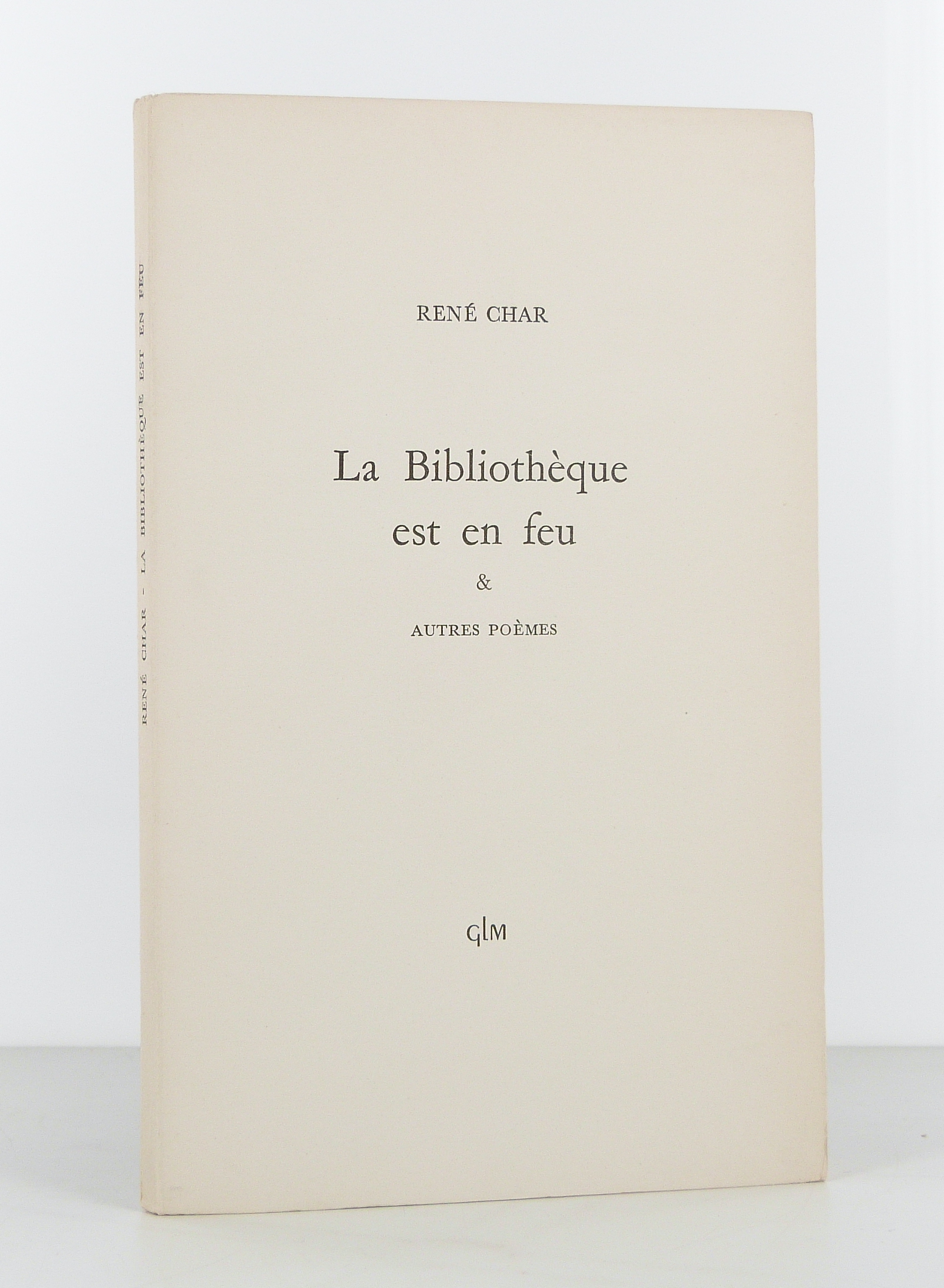 La Bibliothèque est en feu et autres poèmes