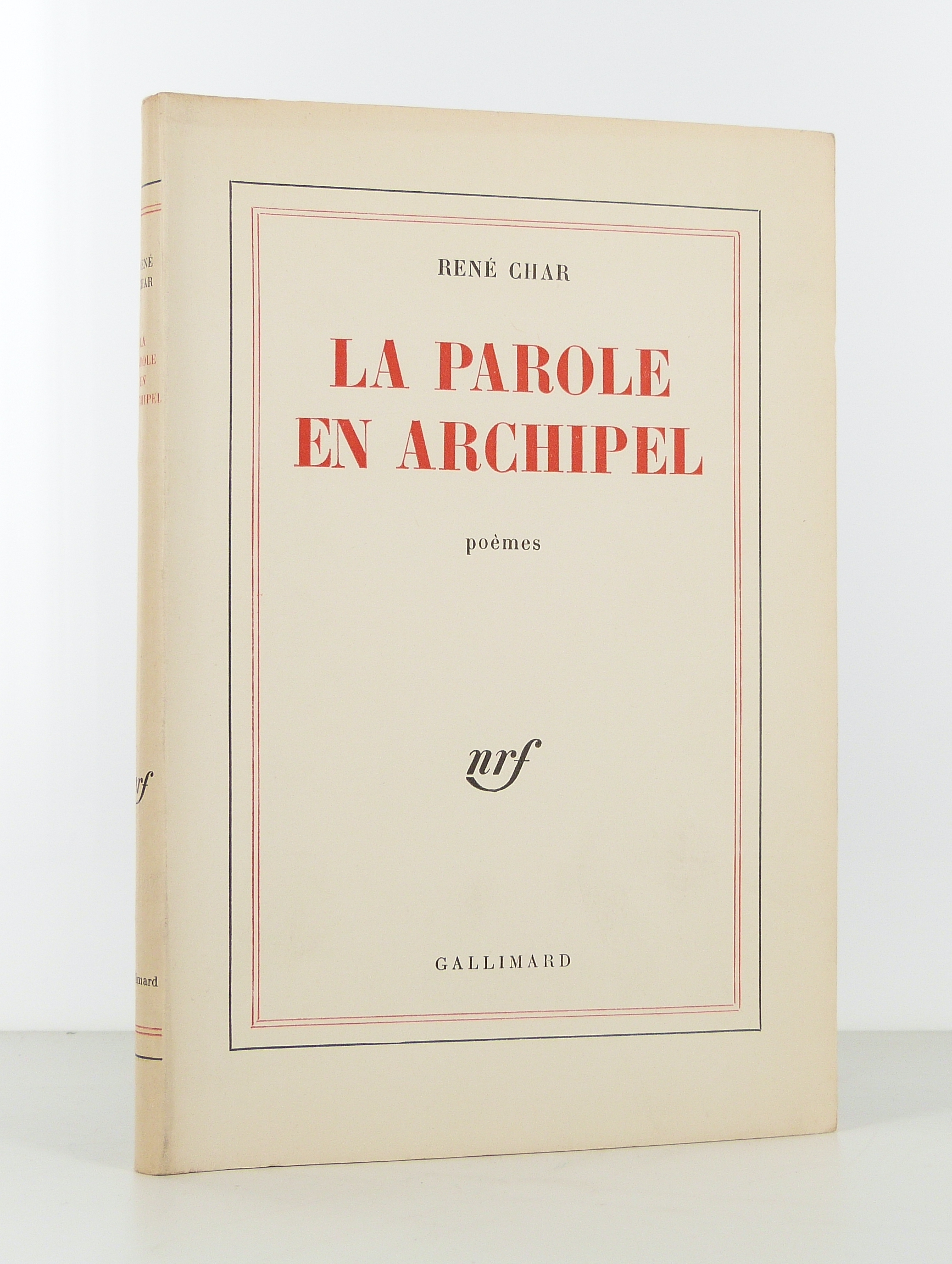 La parole en archipel. Poèmes.