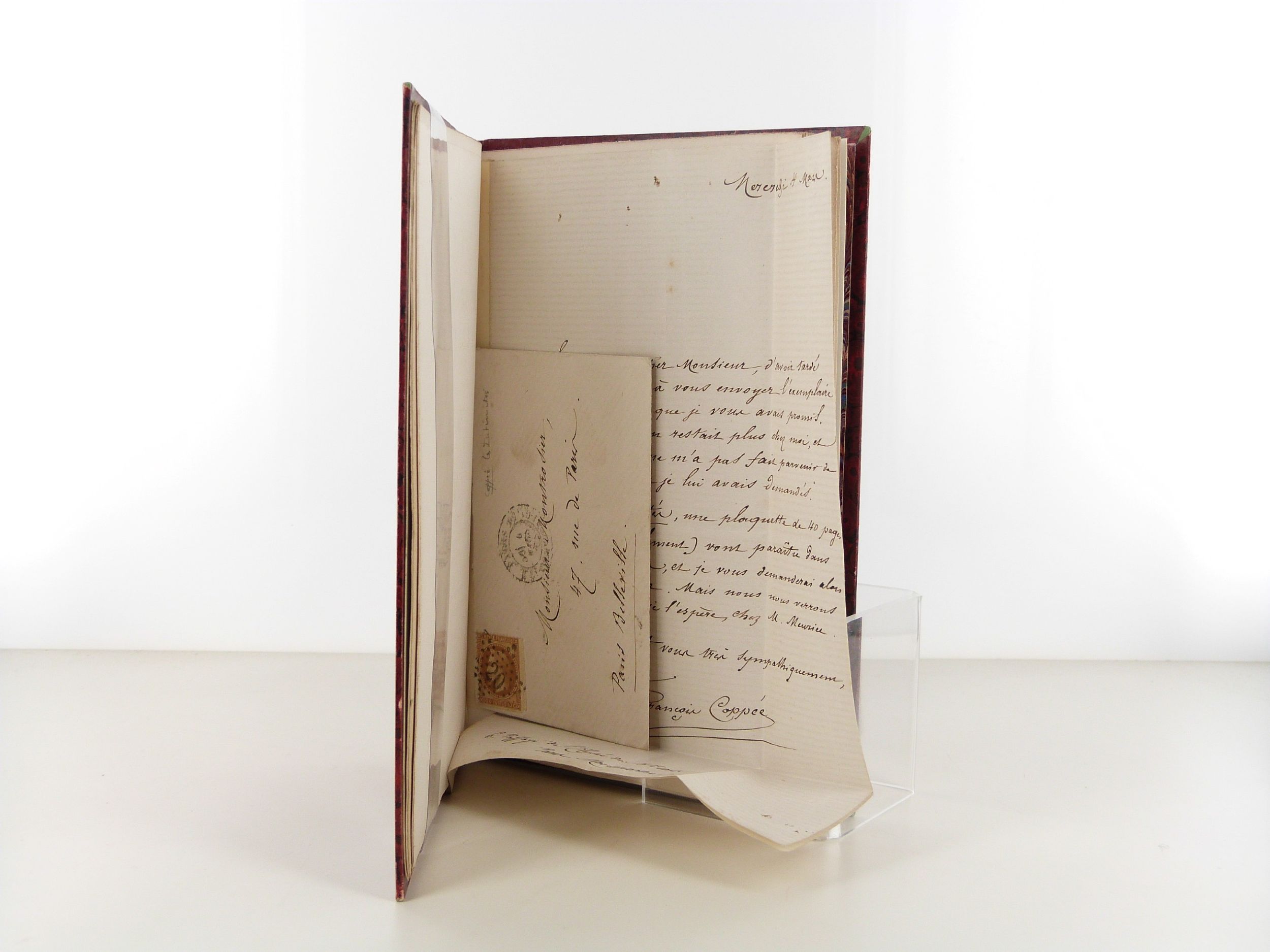 Lettre autographe signée de François Coppée