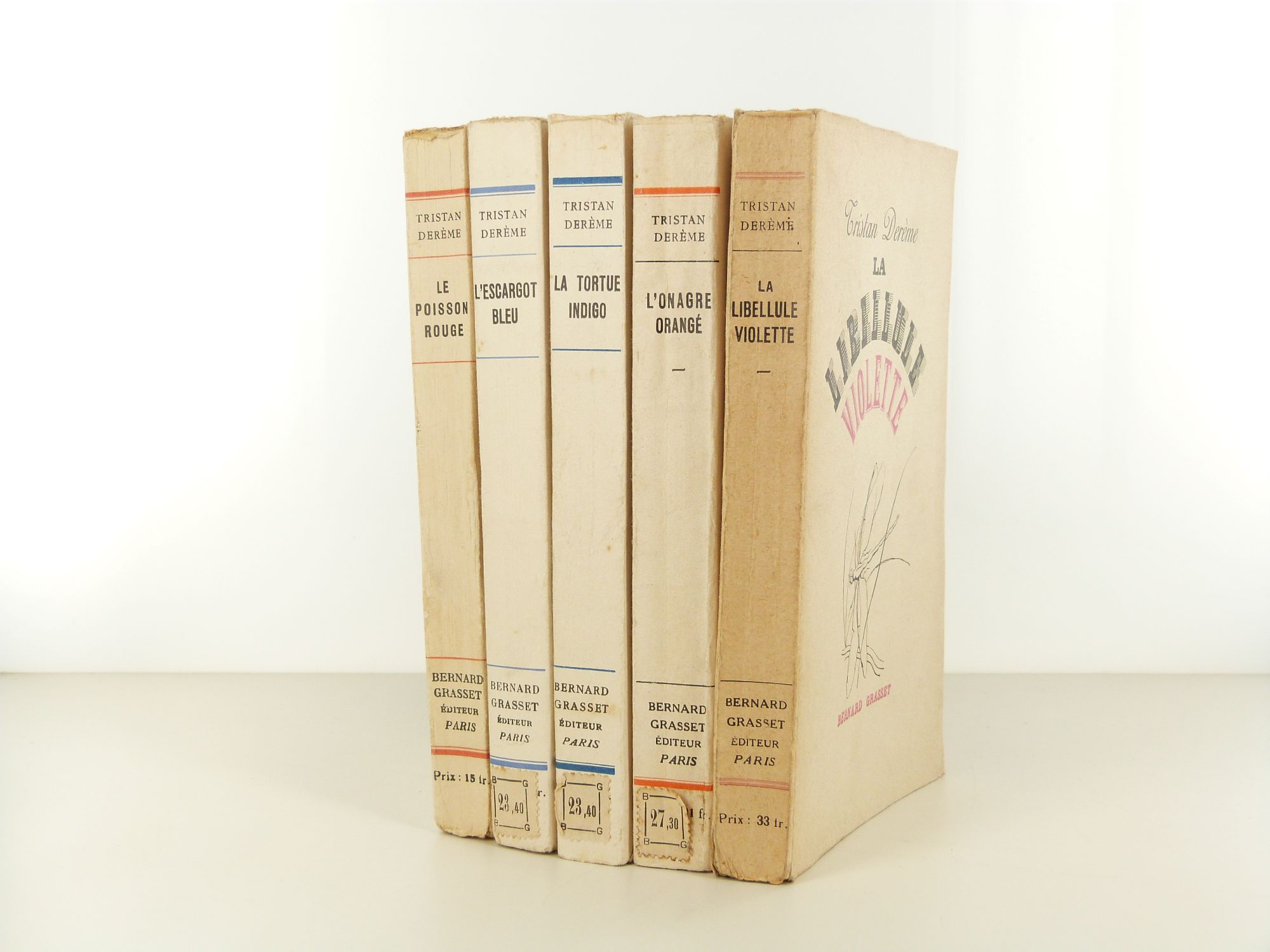 Dos des 5 volumes de Tristan Derème