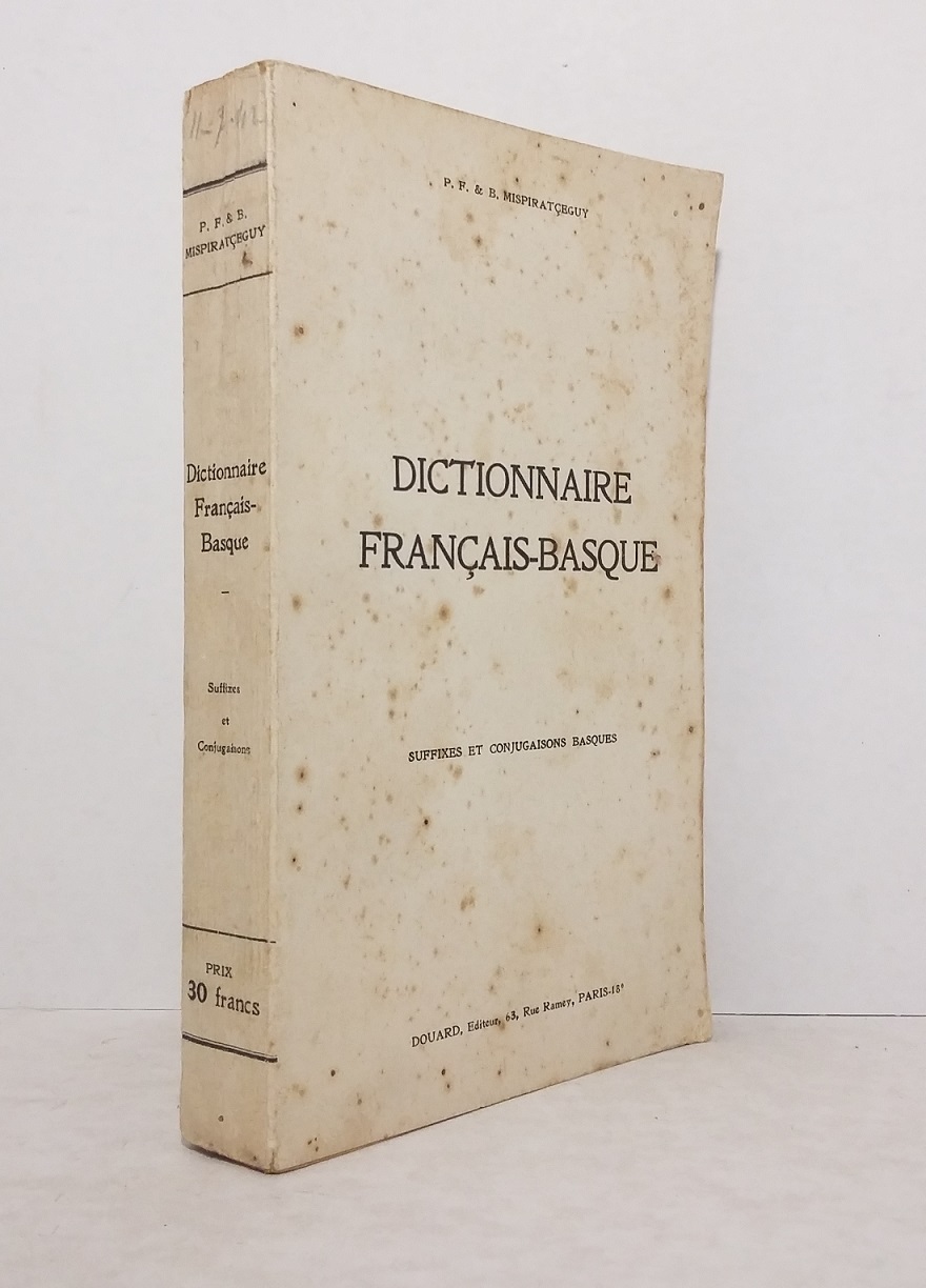 Dictionnaire français-basque Suffixes et conjugaisons basques