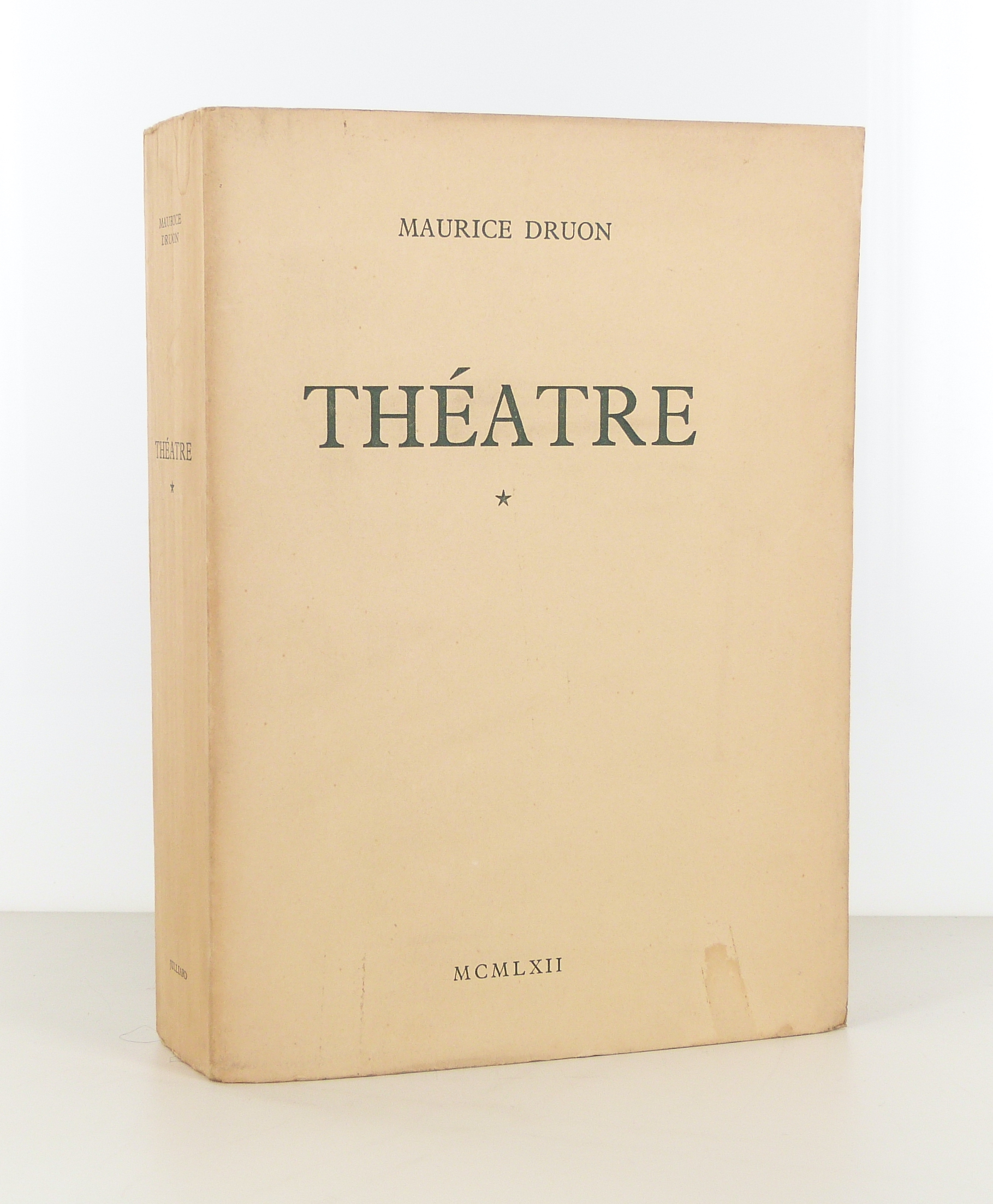 Théâtre de Maurice Druon en édition originale