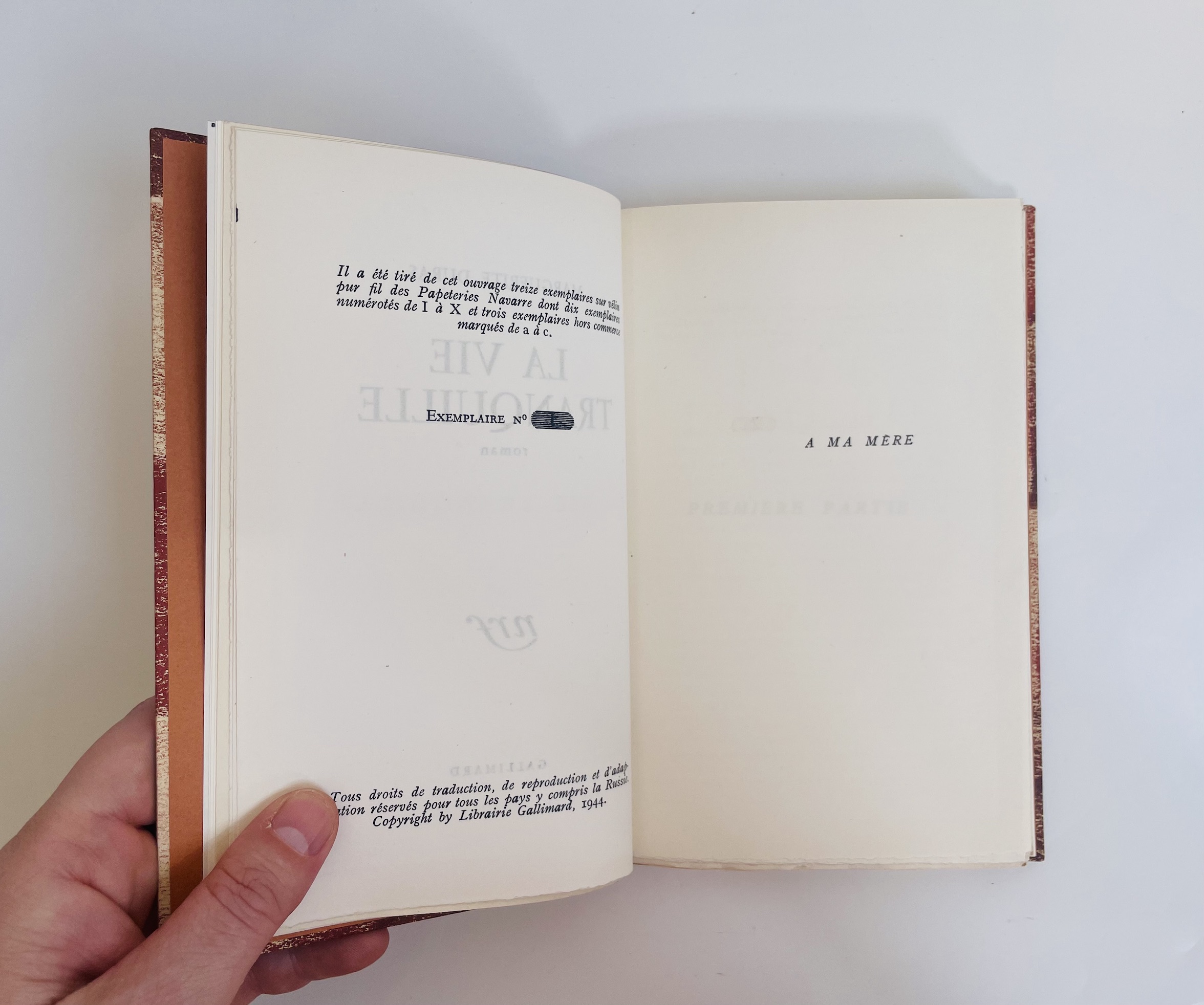 La Vie tranquille, Duras, 