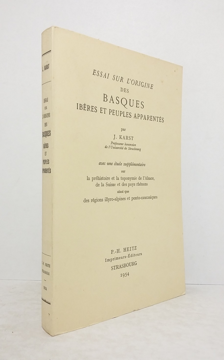 Essai sur l'origine des Basques, Ibères et peuples apparentés