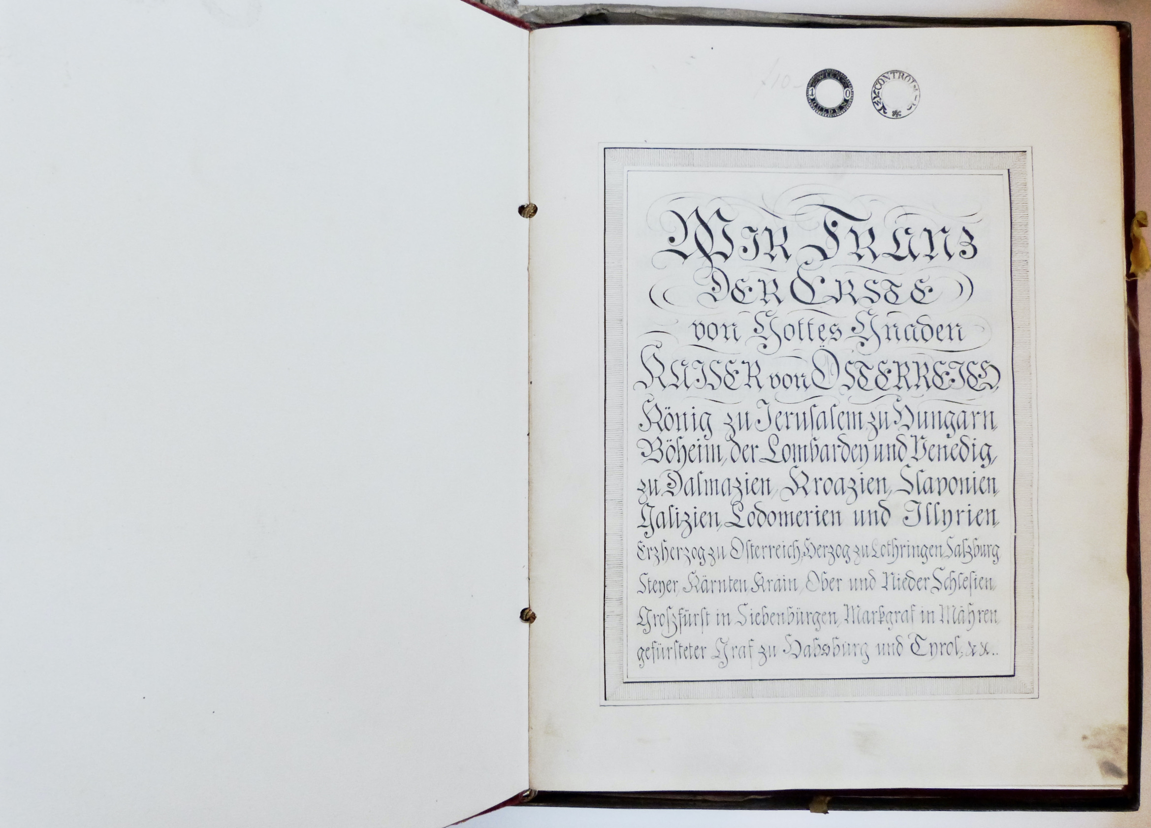 Brevet de noblesse - François Ier d'Autriche