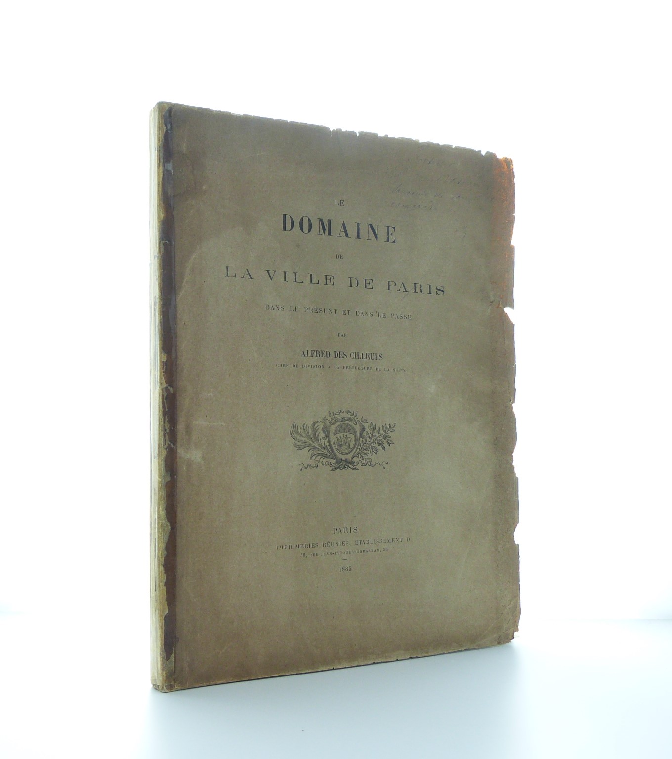 Le domaine de la Ville de Paris dans le présent et dans le passé