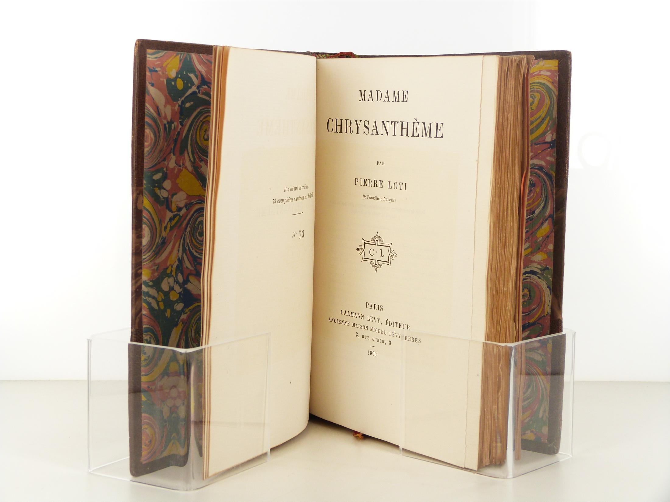 Page de titre de la seconde édition de Madame Chrysanthème de Pierre Loti