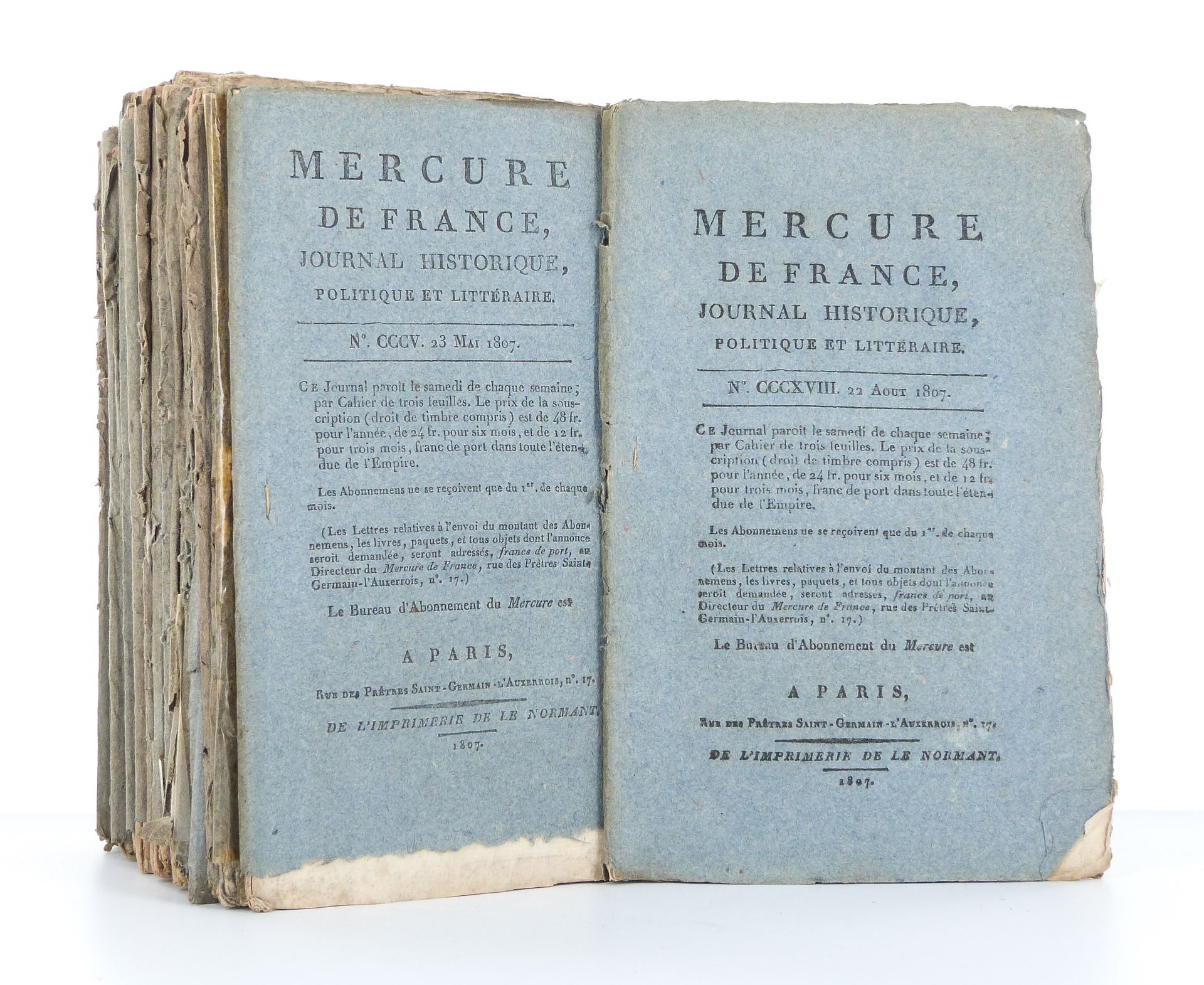 Mercure de France, journal historique, politique et littéraire - Année 1803