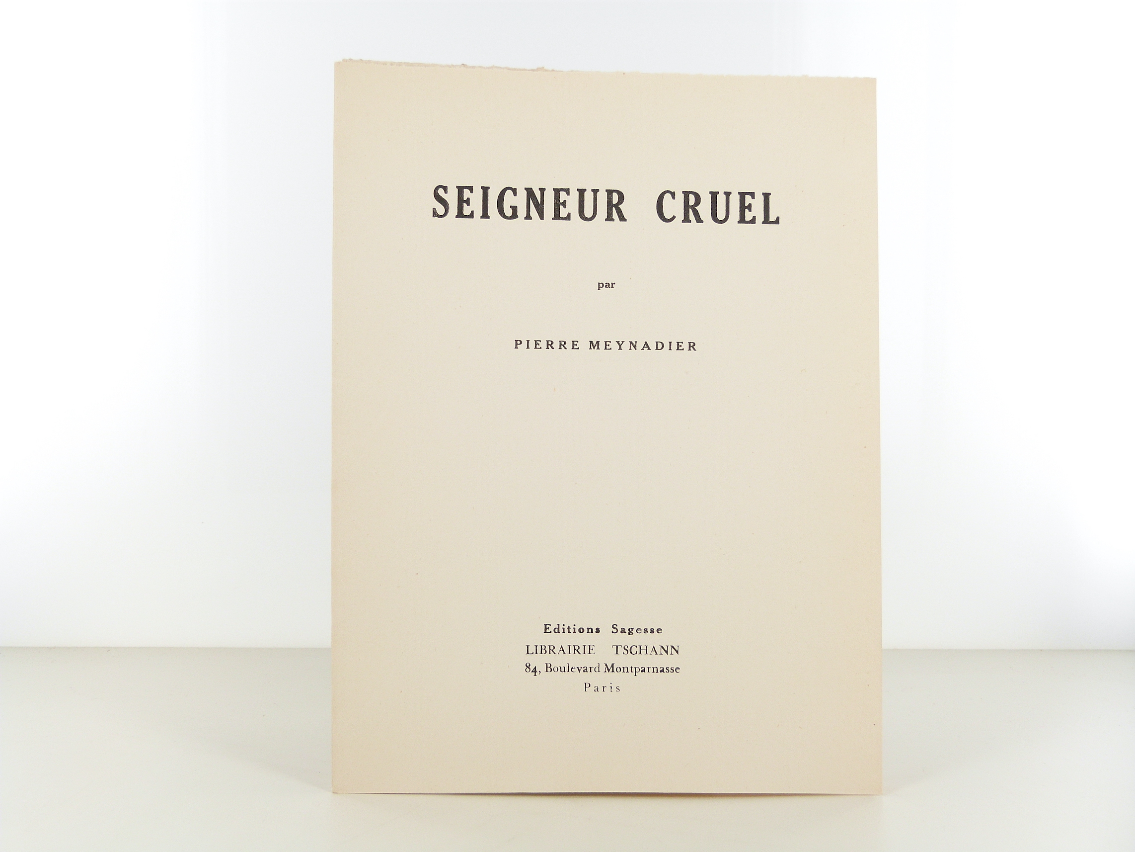 Seigneur cruel de Pierre Meynadier