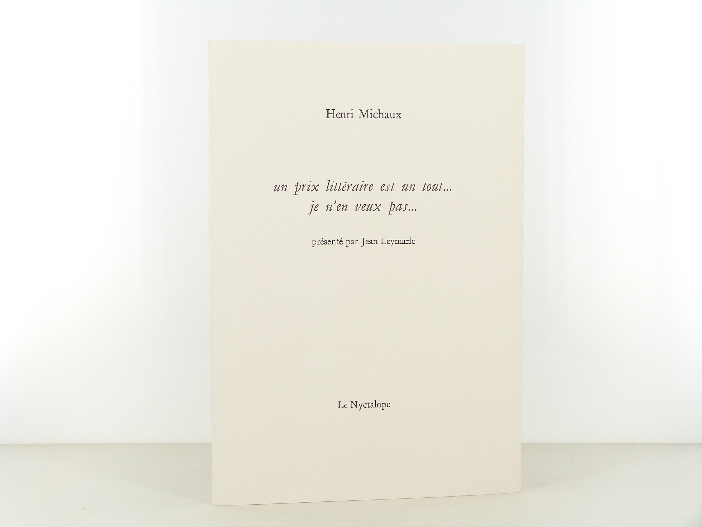 Les prix littéraires sont un tout