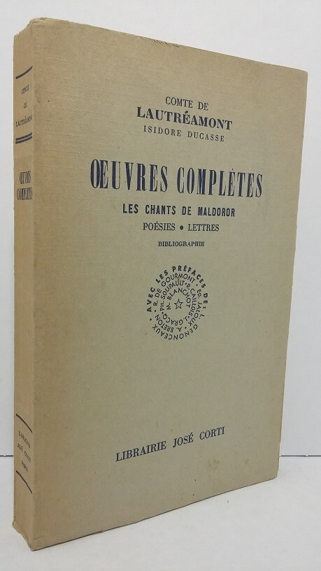 Oeuvres complètes d'Isidore Ducasse Comte de Lautréamont | Isidore