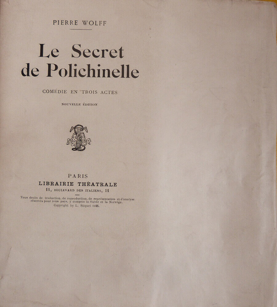 Le Secret de Polichinelle