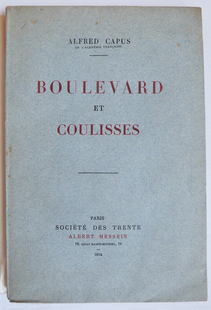 Boulevard et Coulisses