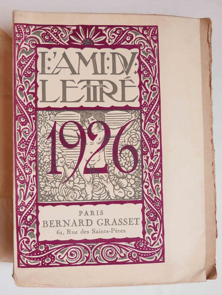 L'Ami du lettré 1926
