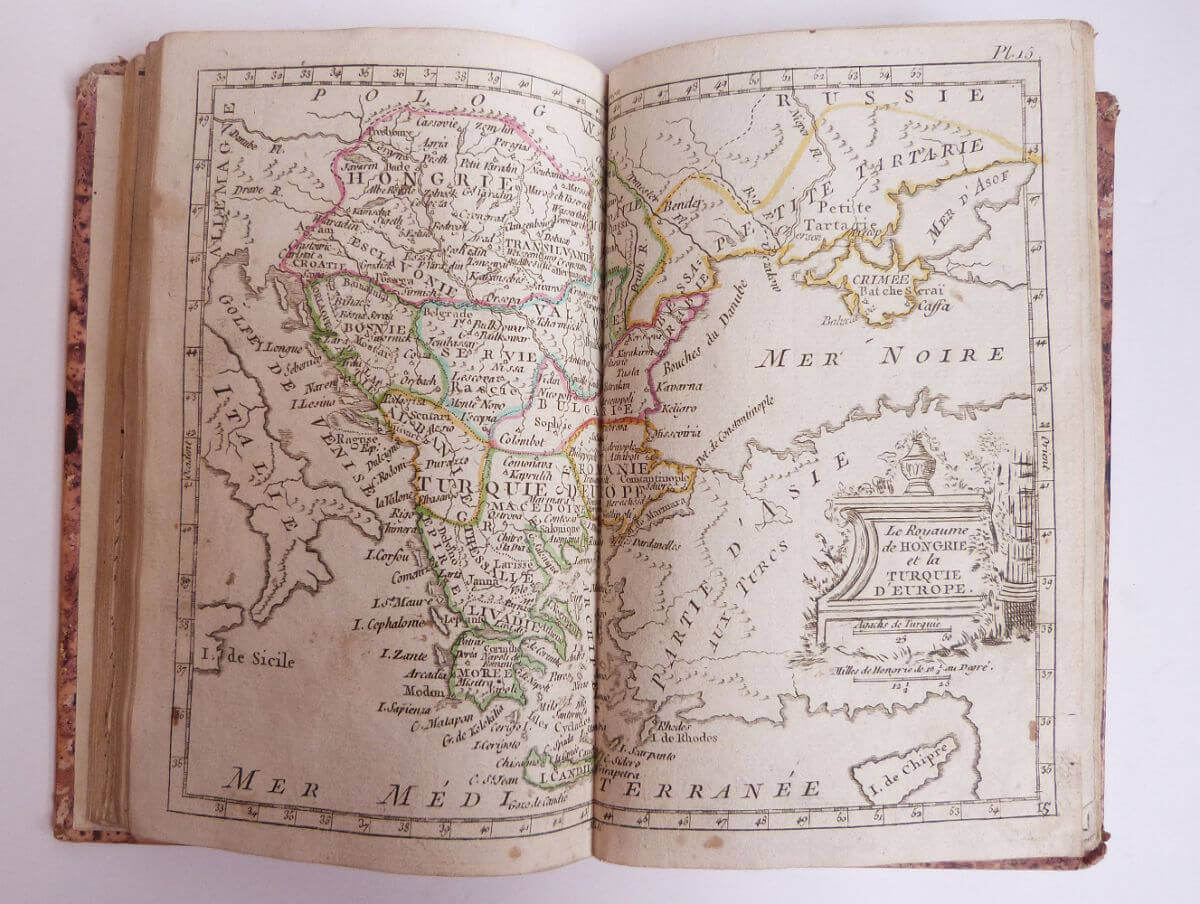 Atlas moderne portatif composé de vingt-huit cartes sur toutes les parties du globe terrestre