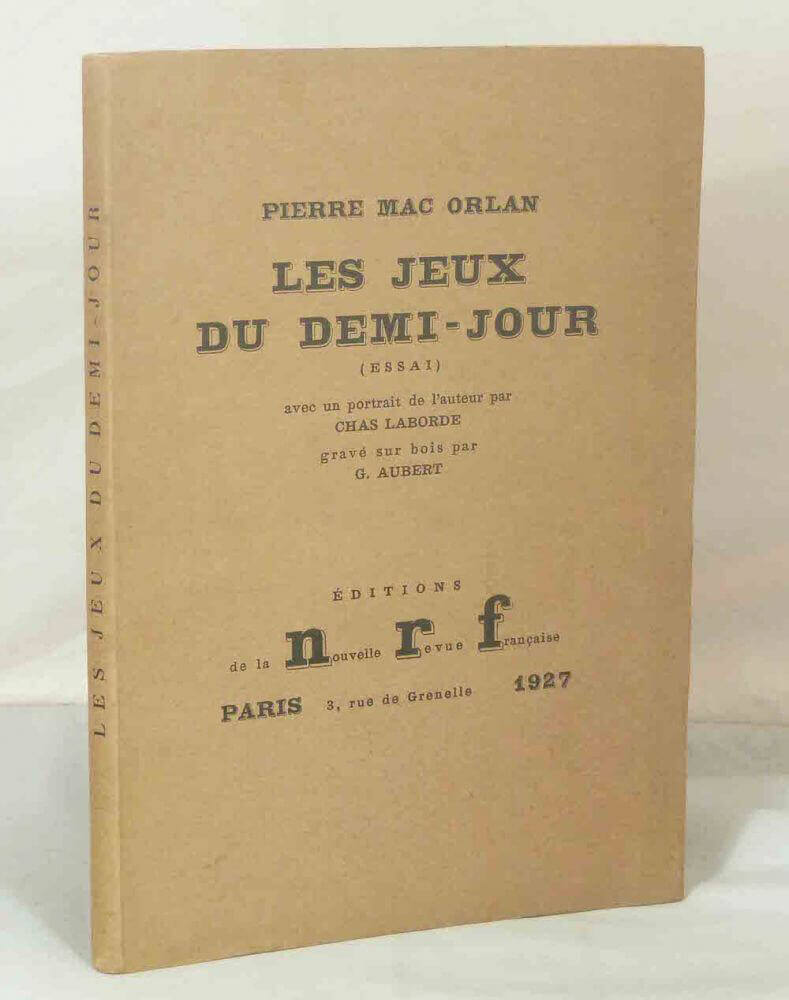 Les jeux du demi-jour (essai)
