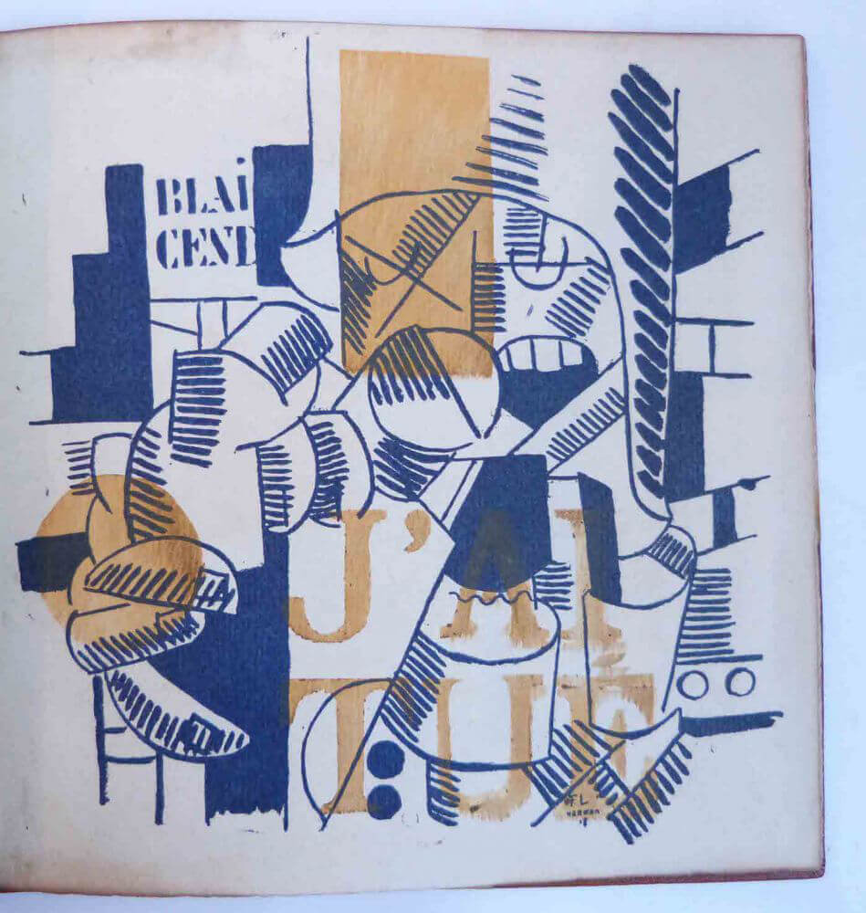 Illustration de Fernand Leger pour le livre "J’ai tué" de Cendrars