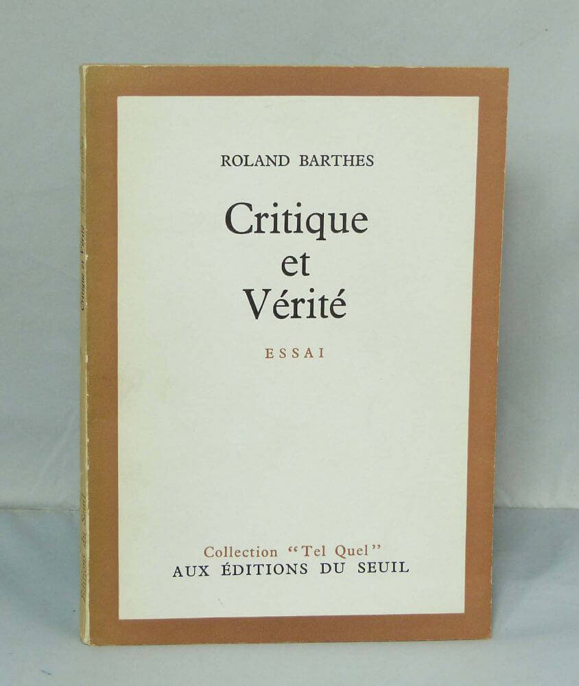 Critique et Vérité. Essai