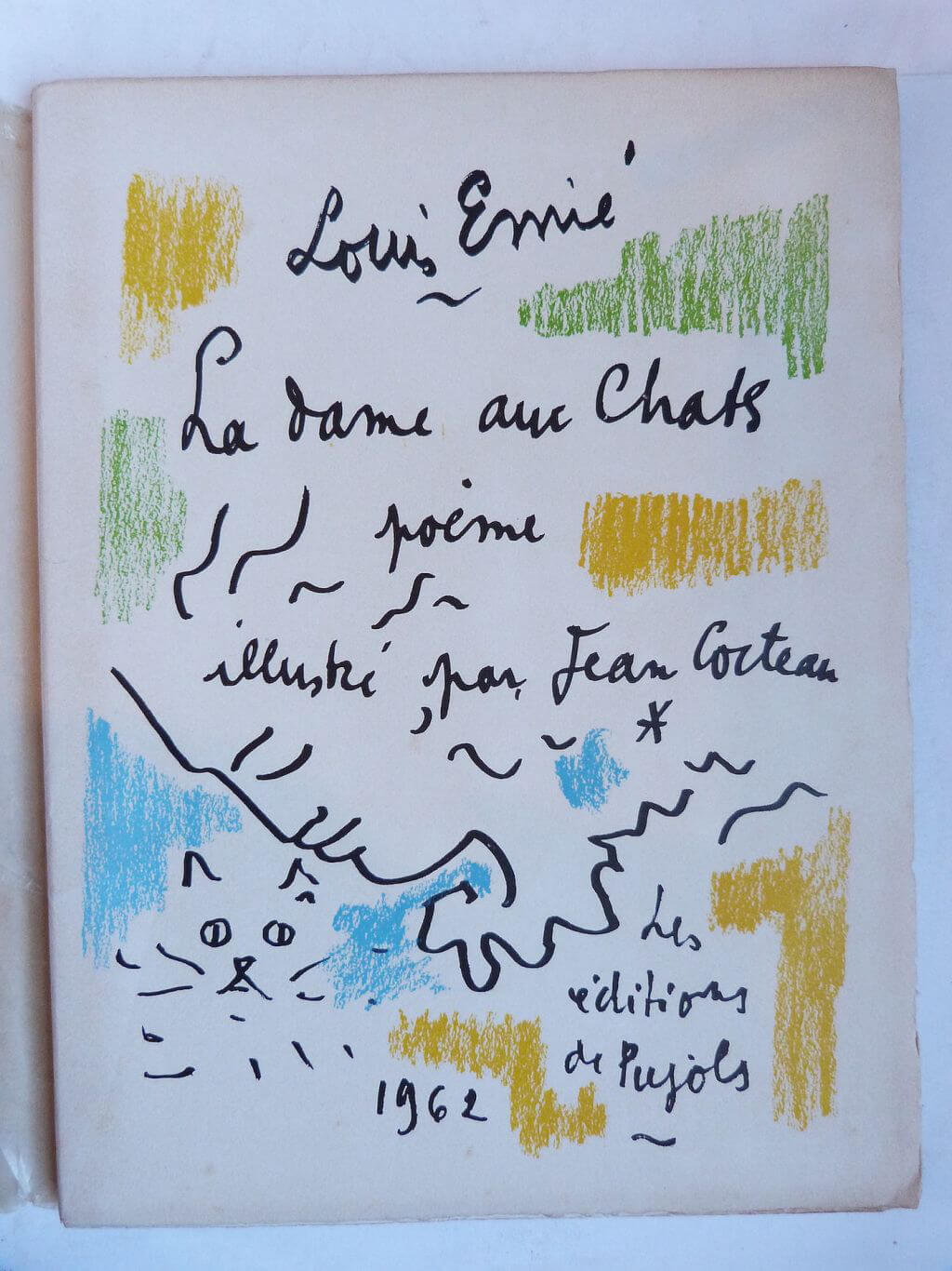 La Dame aux Chats. Poème illustré par Jean Cocteau.