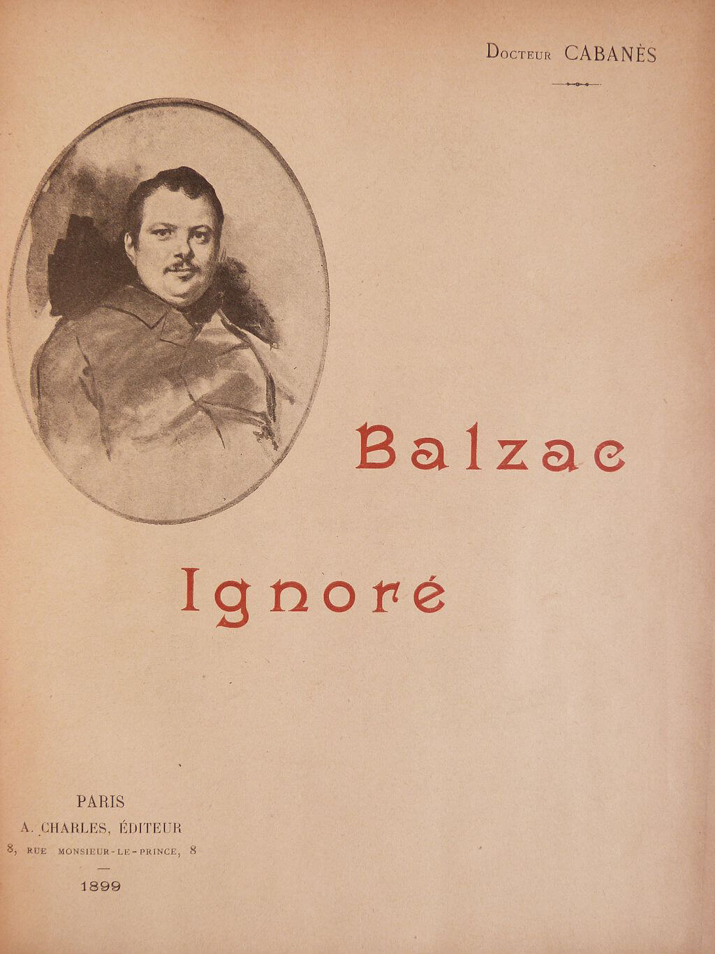 Balzac ignoré