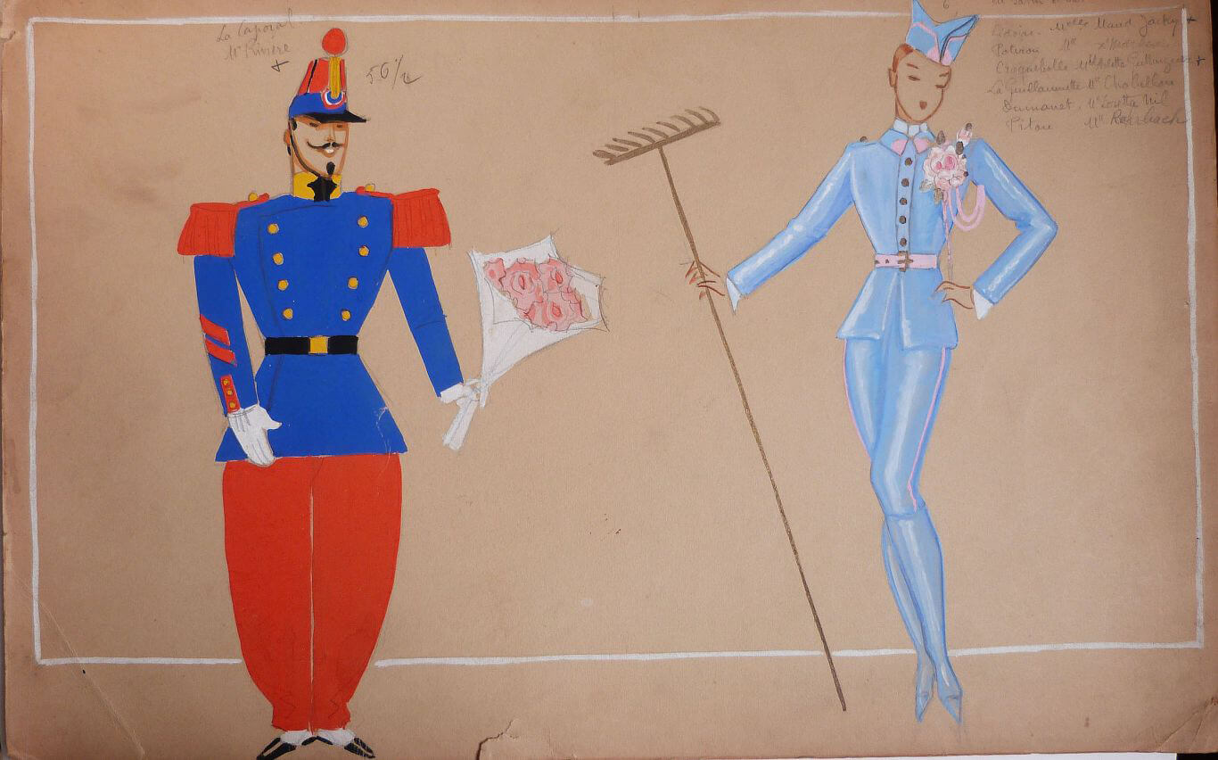 Dessin original de Jenny Carré (1902-1945)