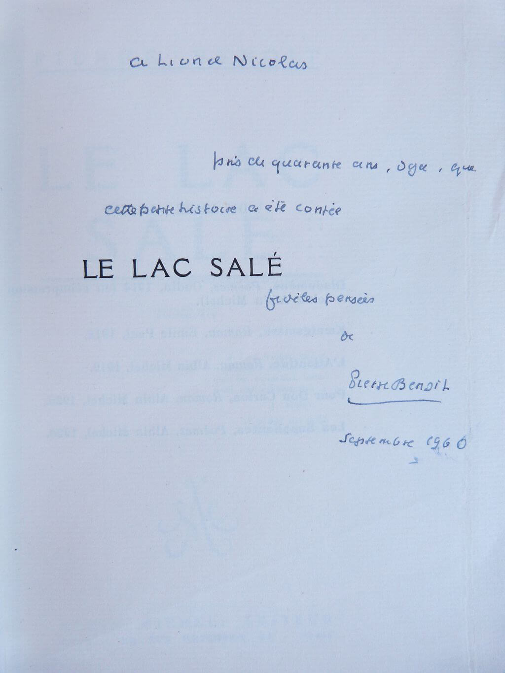Le lac salé